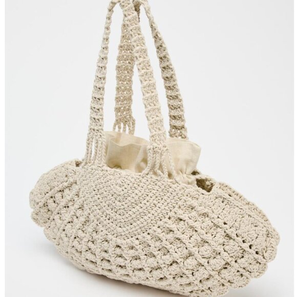 NEW With Tags! ZARA The Coastal Muse Lace Bag - Picture 4 of 6